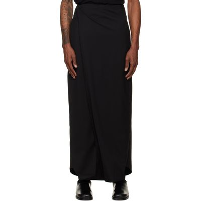 Kiko Kostadinov Kiko Kostadinov Black Cursus Drape Trousers