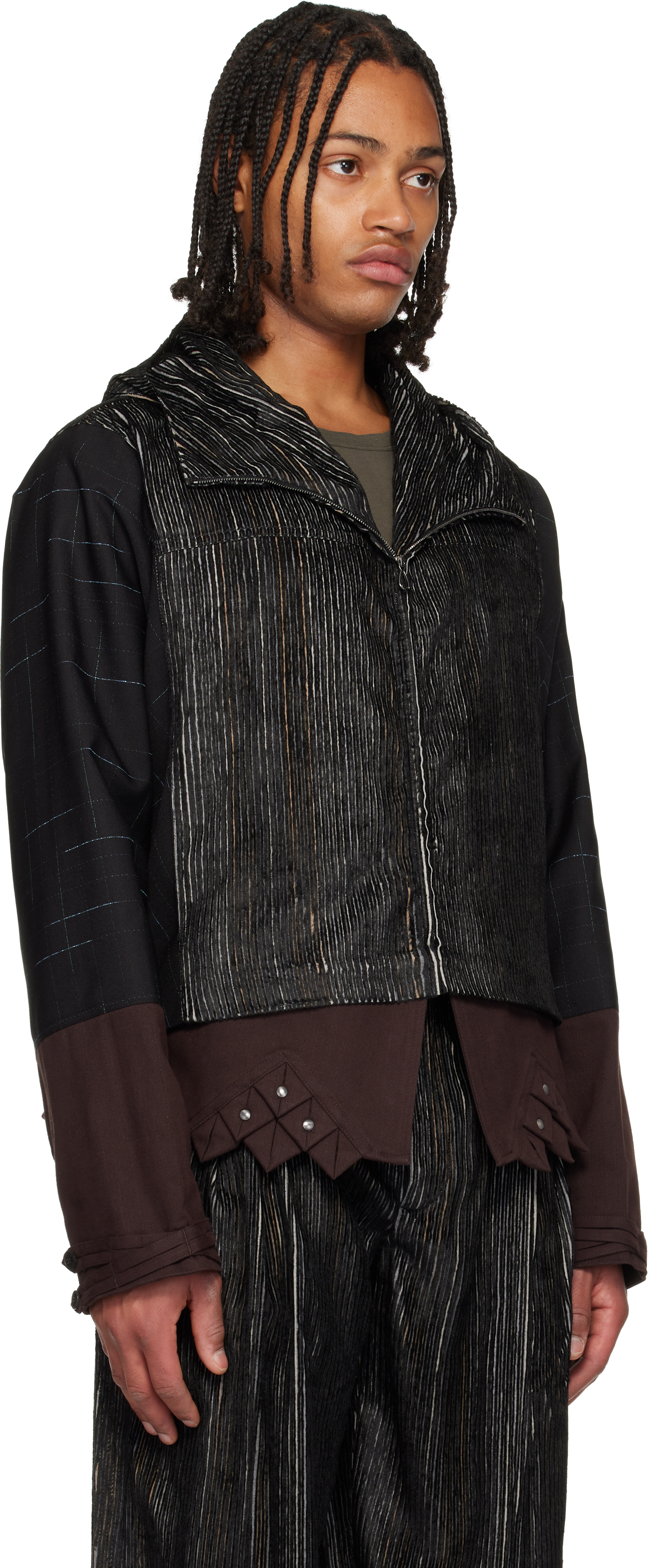 Kiko Kostadinov - Black Estike Hooded Jacket