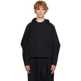 Kiko Kostadinov Kiko Kostadinov Black Helmond Gathered Blouson Jacket