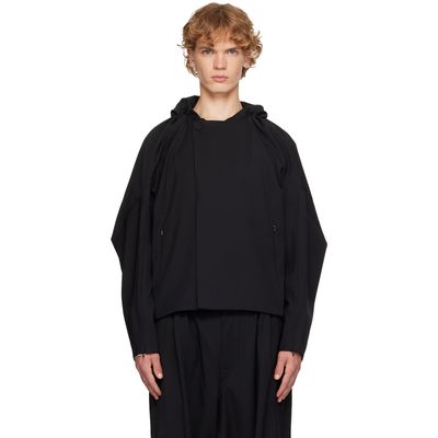 Kiko Kostadinov Kiko Kostadinov Black Helmond Gathered Blouson Jacket