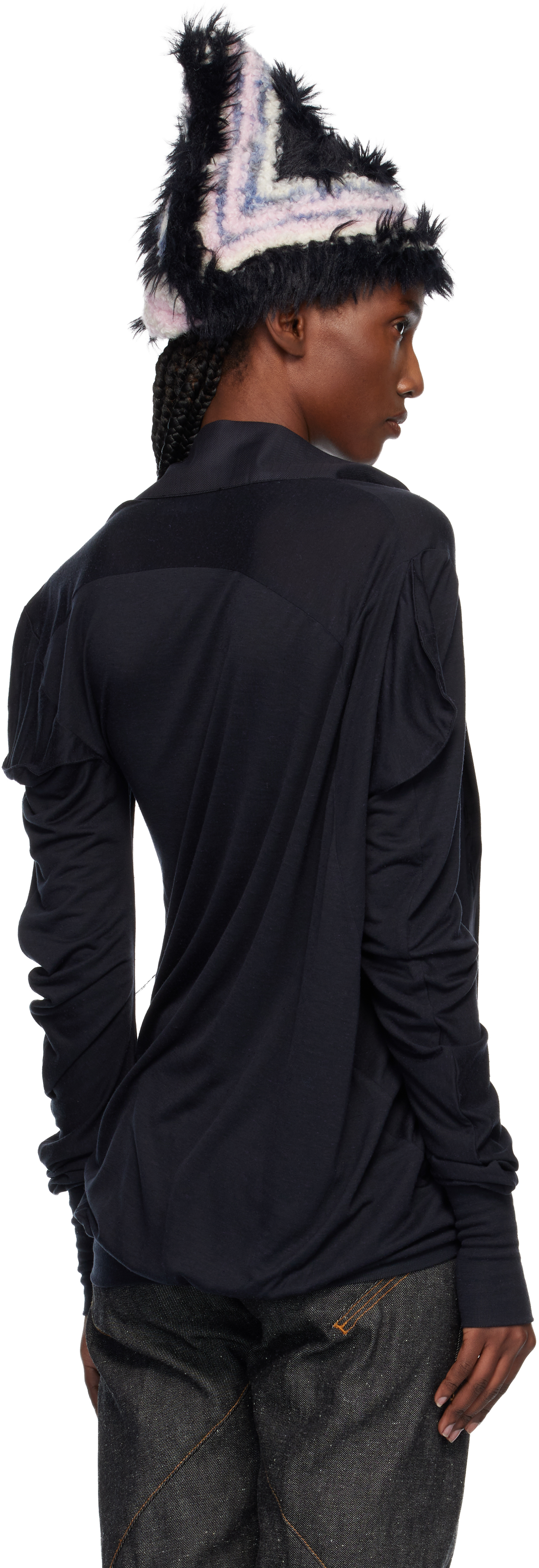トップス Kiko kostadinov Howe jersey top 34 Kiko Kostadinov - Black Howe Jersey Top