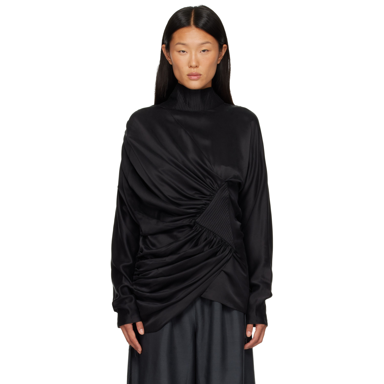 Kiko Kostadinov - Black Howe Jersey Top