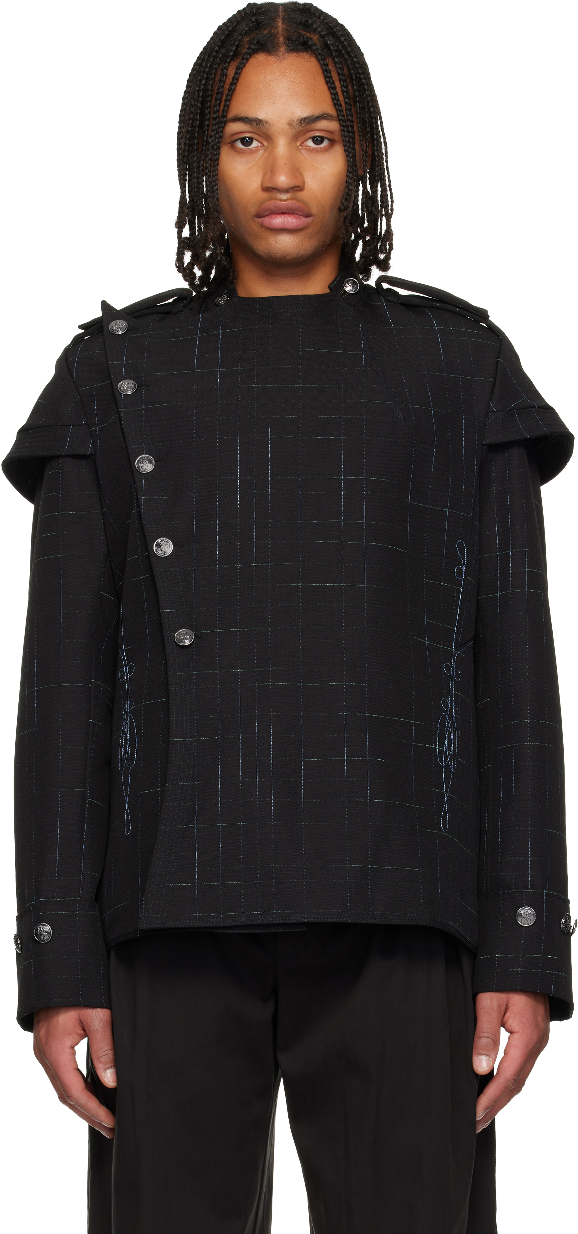 Kiko Kostadinov - Black Kormos Military Blazer