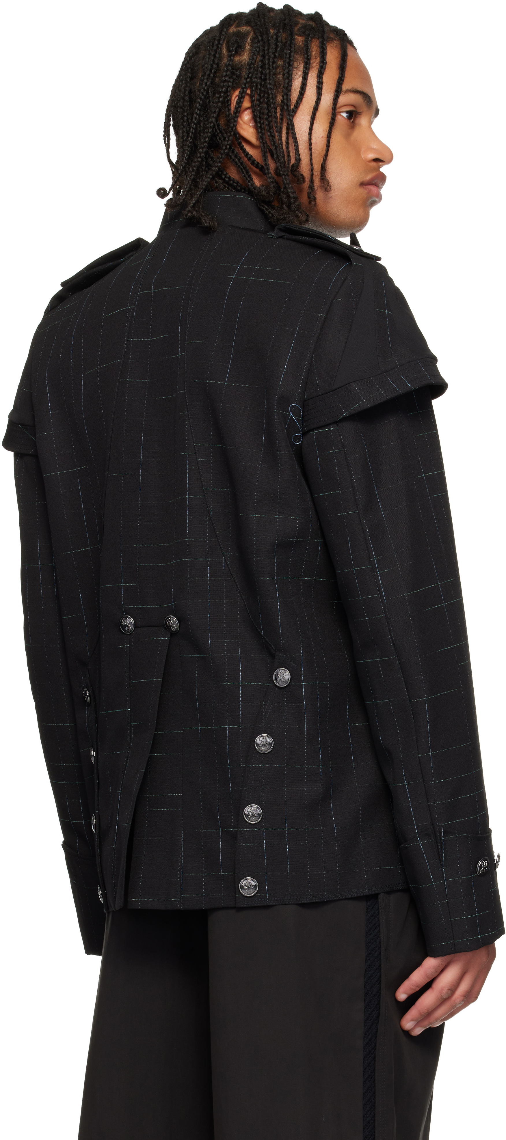 Kiko Kostadinov - Black Kormos Military Blazer
