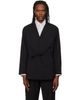Kiko Kostadinov Kiko Kostadinov Black Laan Gathered Blazer - 1