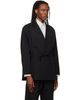 Kiko Kostadinov Kiko Kostadinov Black Laan Gathered Blazer - 2