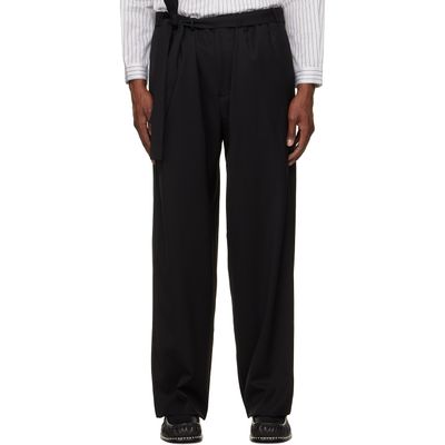 Kiko Kostadinov Kiko Kostadinov Black Laan Gathered Trousers