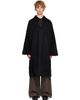 Kiko Kostadinov Kiko Kostadinov Black Munno Hooded Coat - 1