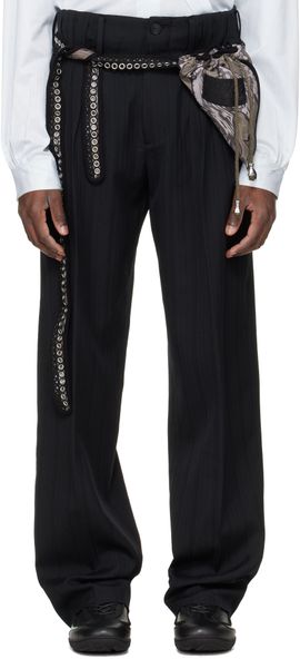 Kiko Kostadinov Kiko Kostadinov Black Tarhos Pleated Trousers