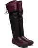 Kiko Kostadinov Kiko Kostadinov Brown & Burgundy Avocet Leather Tall Boots - 4