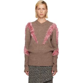 Kiko Kostadinov Kiko Kostadinov Brown & Pink Macaw Sweater