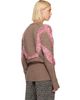 Kiko Kostadinov Kiko Kostadinov Brown & Pink Macaw Sweater - 3