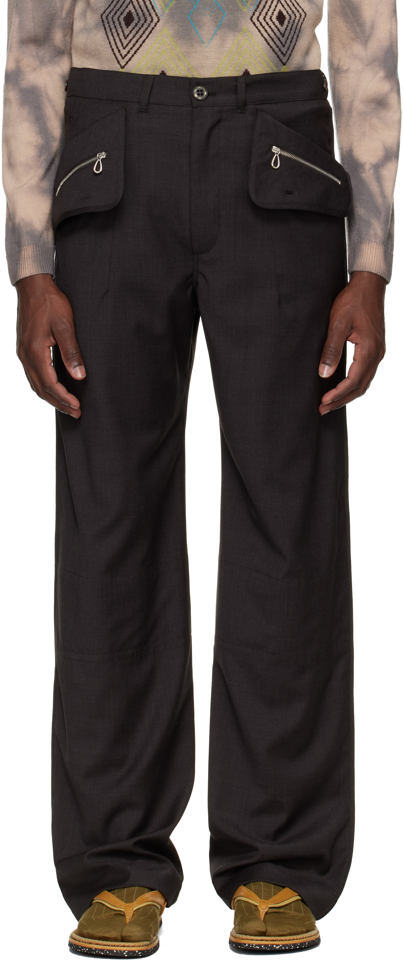 Kiko Kostadinov - Black Orma Reversible Trousers