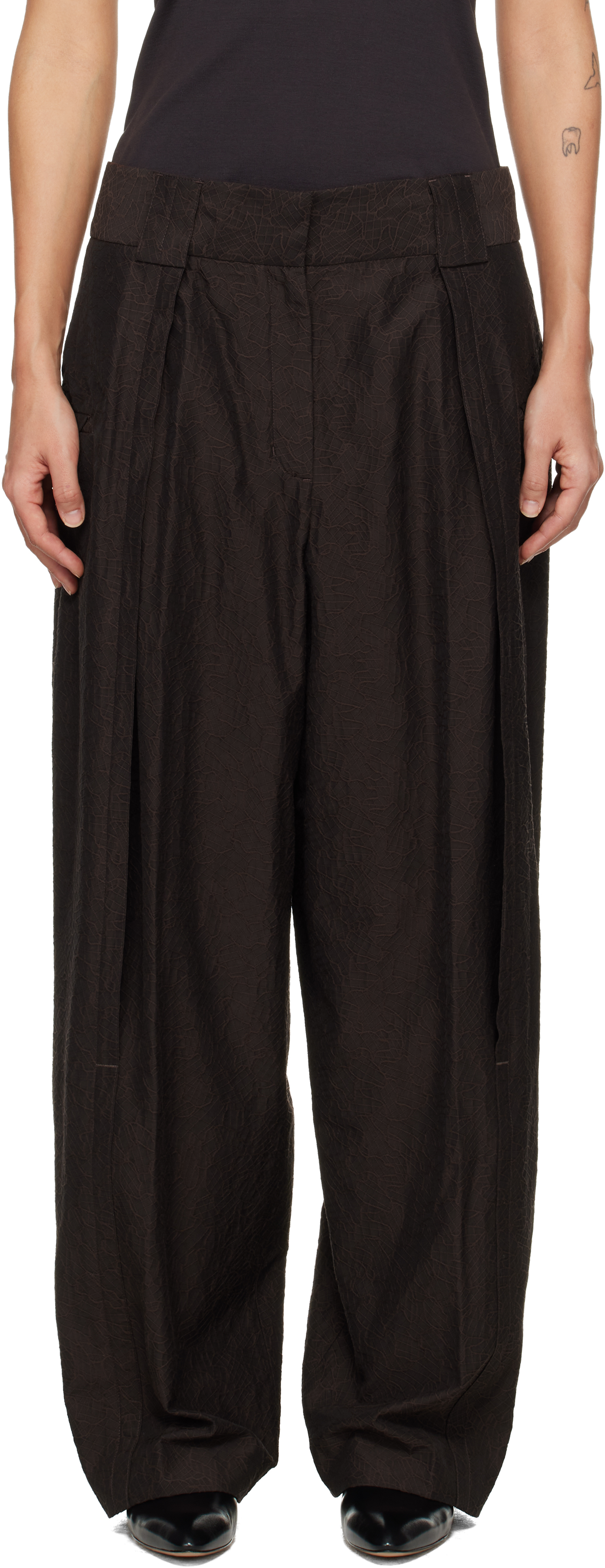 Kiko Kostadinov - Black Orma Reversible Trousers