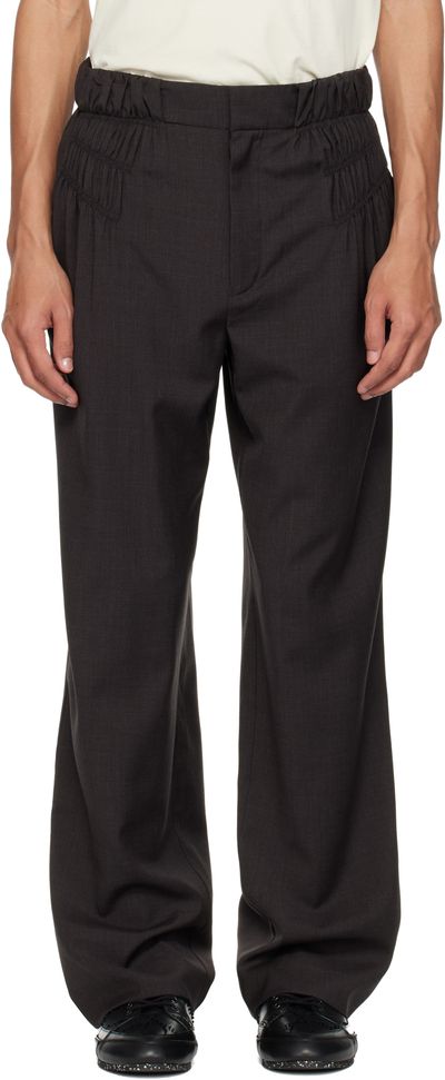 Kiko Kostadinov Kiko Kostadinov Brown Minna Gathered Trousers
