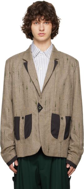 Kiko Kostadinov Kiko Kostadinov Brown Veca Tailored Blazer