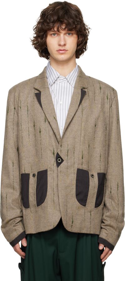 Kiko Kostadinov Kiko Kostadinov Brown Veca Tailored Blazer