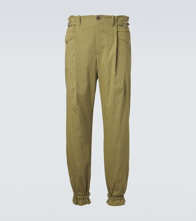 Kiko Kostadinov Kiko Kostadinov Egreta striped cotton-blend tapered pants