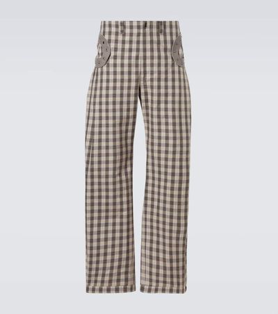 Kiko Kostadinov Kiko Kostadinov Fitz cotton-blend wide-leg pants