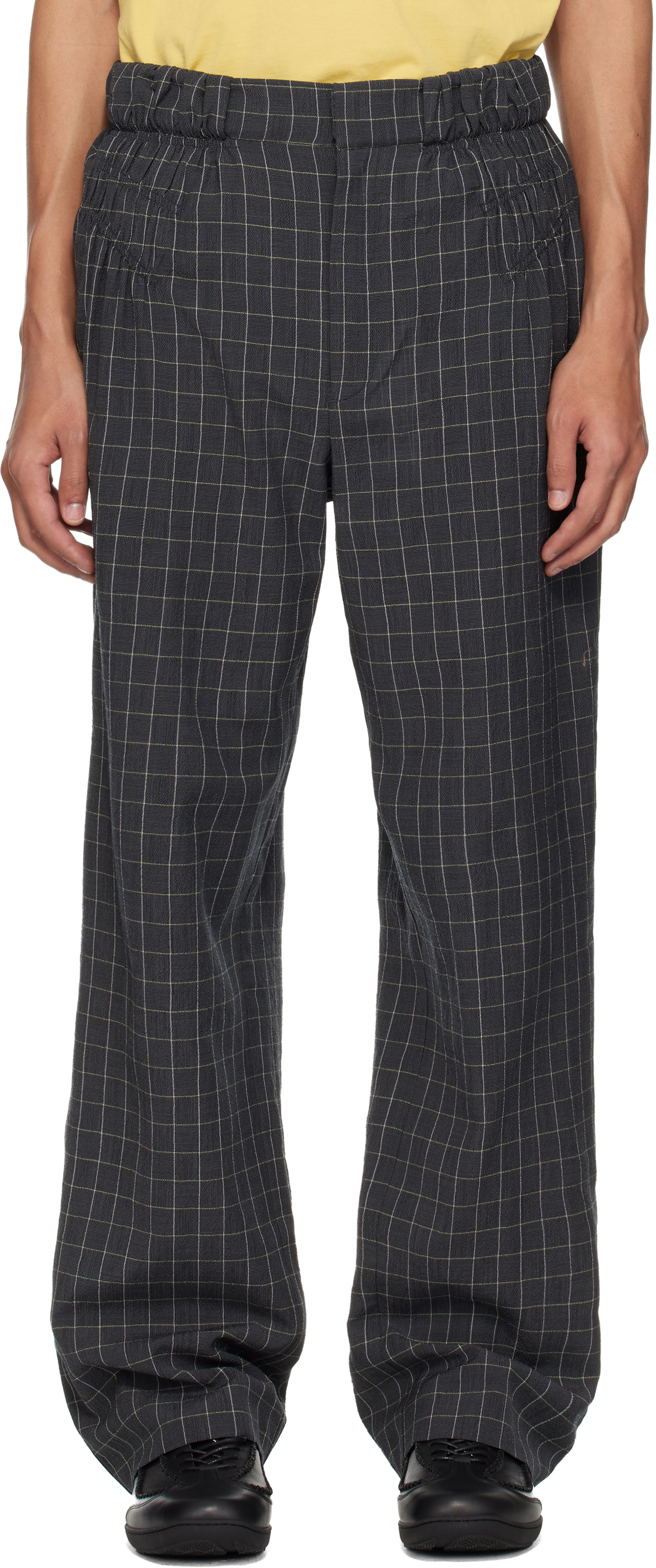 Kiko Kostadinov - Gray Minna Gathered Trousers