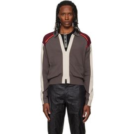 Kiko Kostadinov Kiko Kostadinov Gray Munno Knit Cardigan