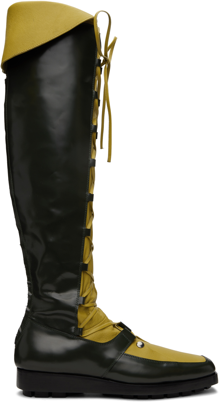 Kiko Kostadinov - Green Priam Boots