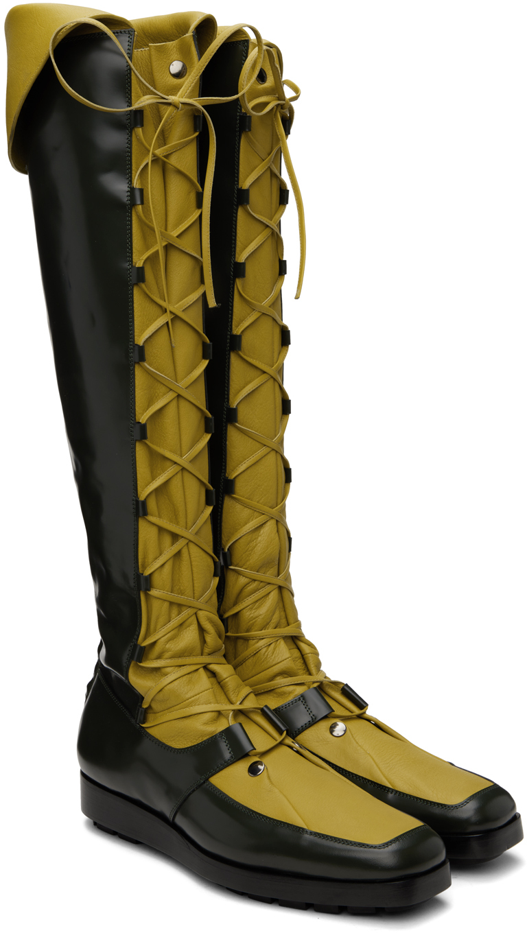 Kiko Kostadinov - Green Priam Boots