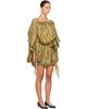 Kiko Kostadinov Kiko Kostadinov Khaki & Gold Kestrel Minidress - 2