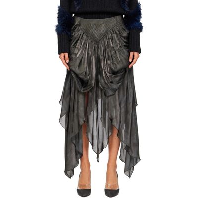 Kiko Kostadinov Kiko Kostadinov Khaki Oriole Drape Midi Skirt