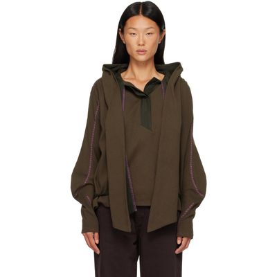 Kiko Kostadinov Kiko Kostadinov Khaki Petrel Pullover Hoodie