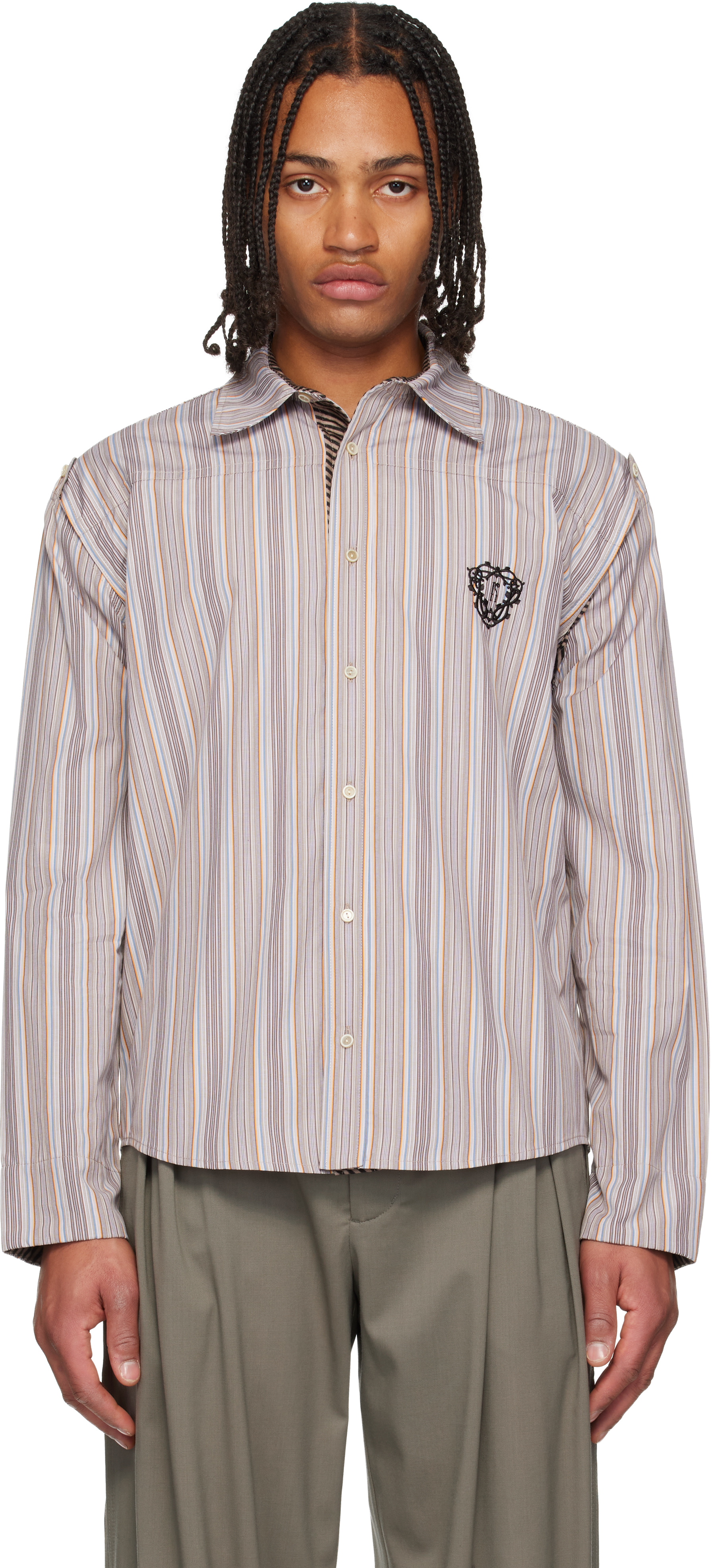 Kiko Kostadinov - Gray Remus Long Sleeve T-Shirt