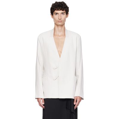 Kiko Kostadinov Kiko Kostadinov Off-White Koru Slim Blazer