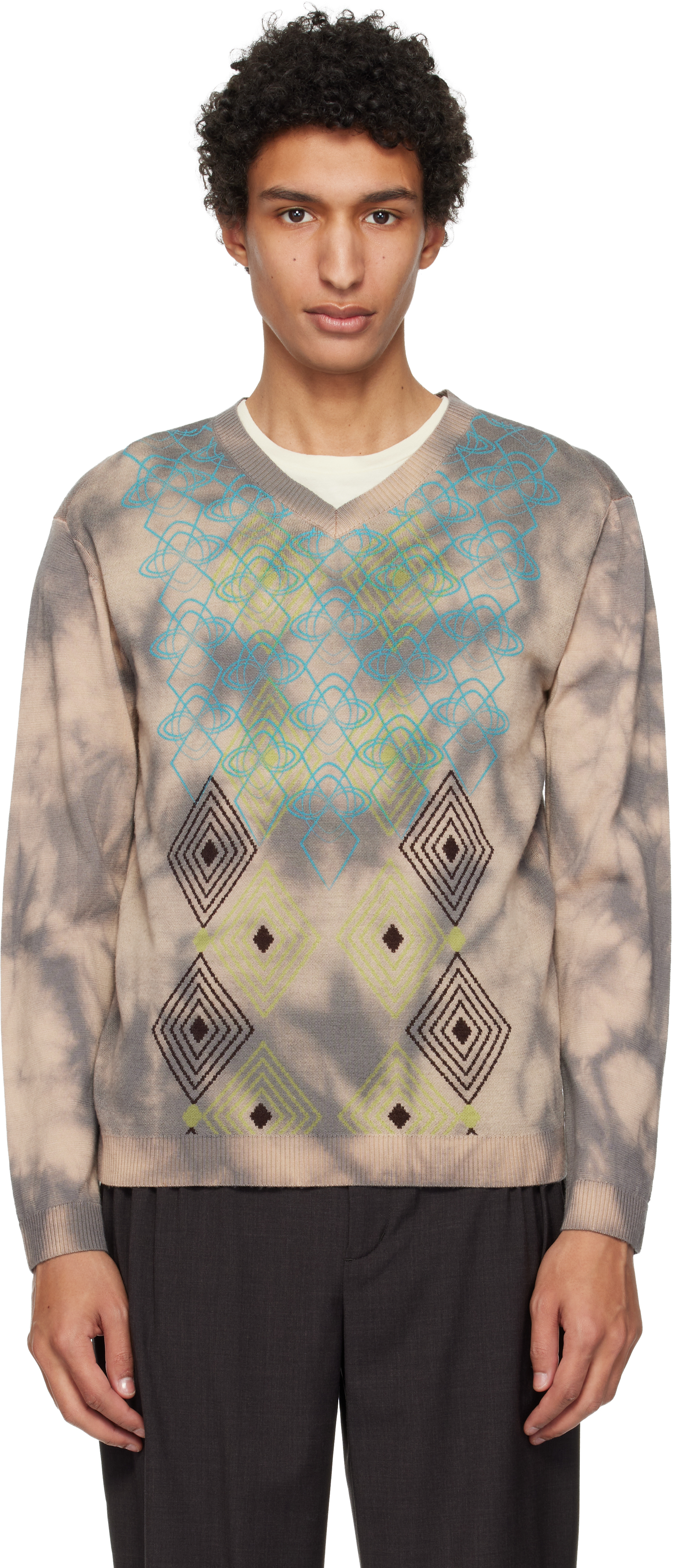 Kiko Kostadinov - Gray Sargo Short Sleeve Henley