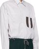 Kiko Kostadinov Kiko Kostadinov White & Khaki Veca Panelled Shirt - 2