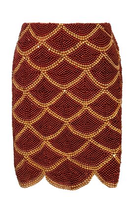 chinese dress ladies Beki Beaded Mesh Maxi Dress main image 0