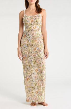 KILO BRAVA KILO BRAVA Embroidered Sequin Nightgown