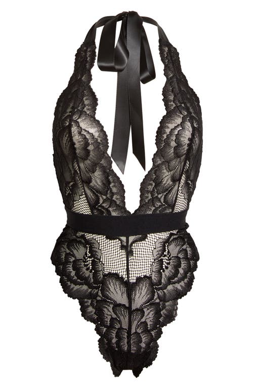 KILO BRAVA KILO BRAVA Floral Lace Halter Teddy