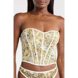 KILO BRAVA KILO BRAVA Sweetheart Embroidered Bustier