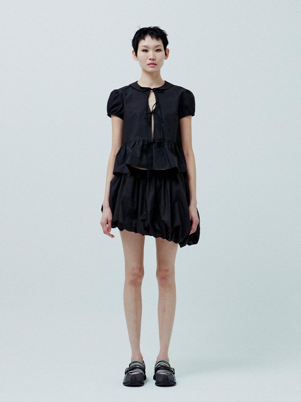 KILO PUMPKIN MINI SKIRT_BLACK
