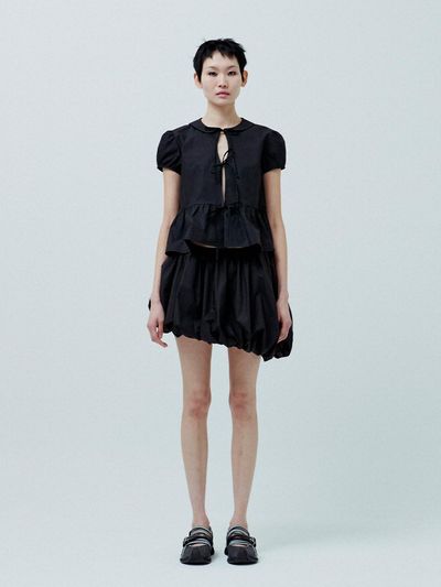 KILO PUMPKIN MINI SKIRT_BLACK