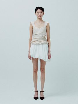 KILO PUMPKIN MINI SKIRT_WHITE