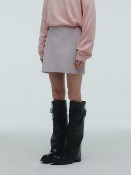 KILO SUEDE MINI SKIRT_LAVENDER