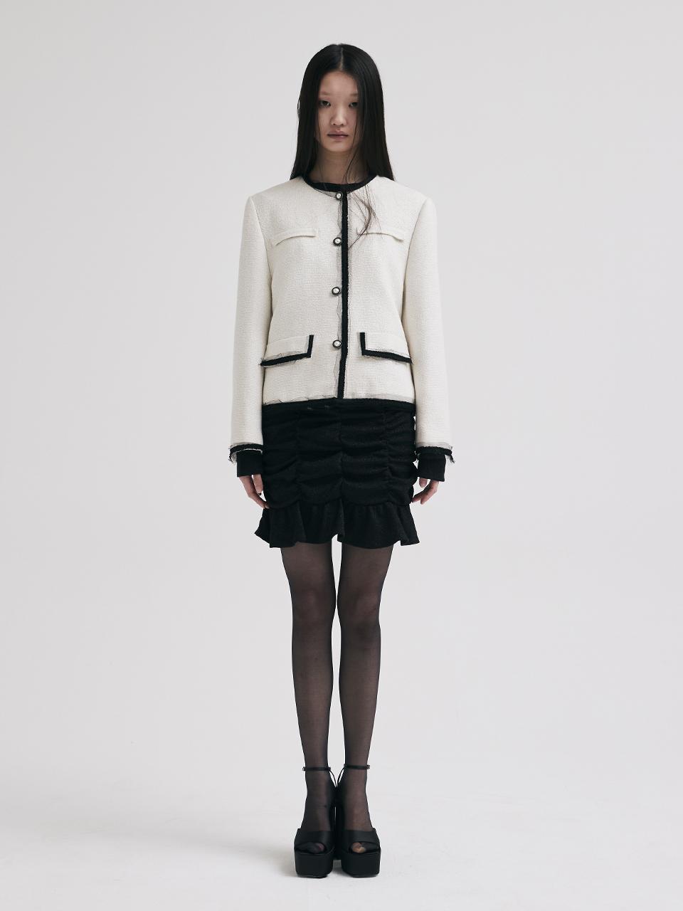 KILO VINTAGE TWEED WOOL JACKET_WHITE