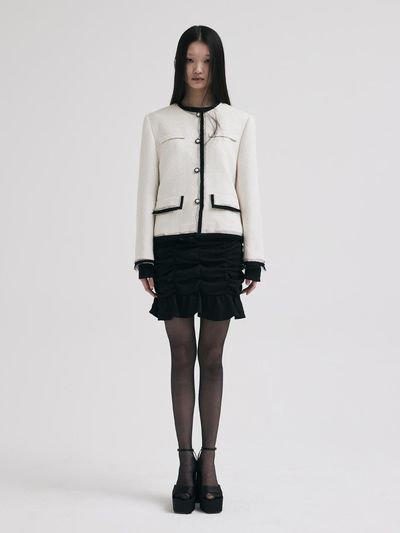 KILO VINTAGE TWEED WOOL JACKET_WHITE