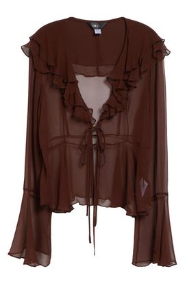 brown maxi dress sleeveless Anahit Braided High Neck Maxi Dress Chocolate Brown / XS