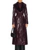 Kim Shui Kim Shui Bordeaux Faux Fur Collar Coat - 1