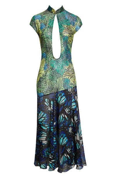 sachin and babi light blue dress Chiffon Plunge Dress in Berry main image 1