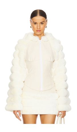 Kim Shui Kim Shui Faux Fur Hooded Jacket