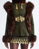 KIM SHUI KIM SHUI Faux Fur Trim Chinese Brocade Jacket - 1