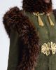 KIM SHUI KIM SHUI Faux Fur Trim Chinese Brocade Jacket - 5